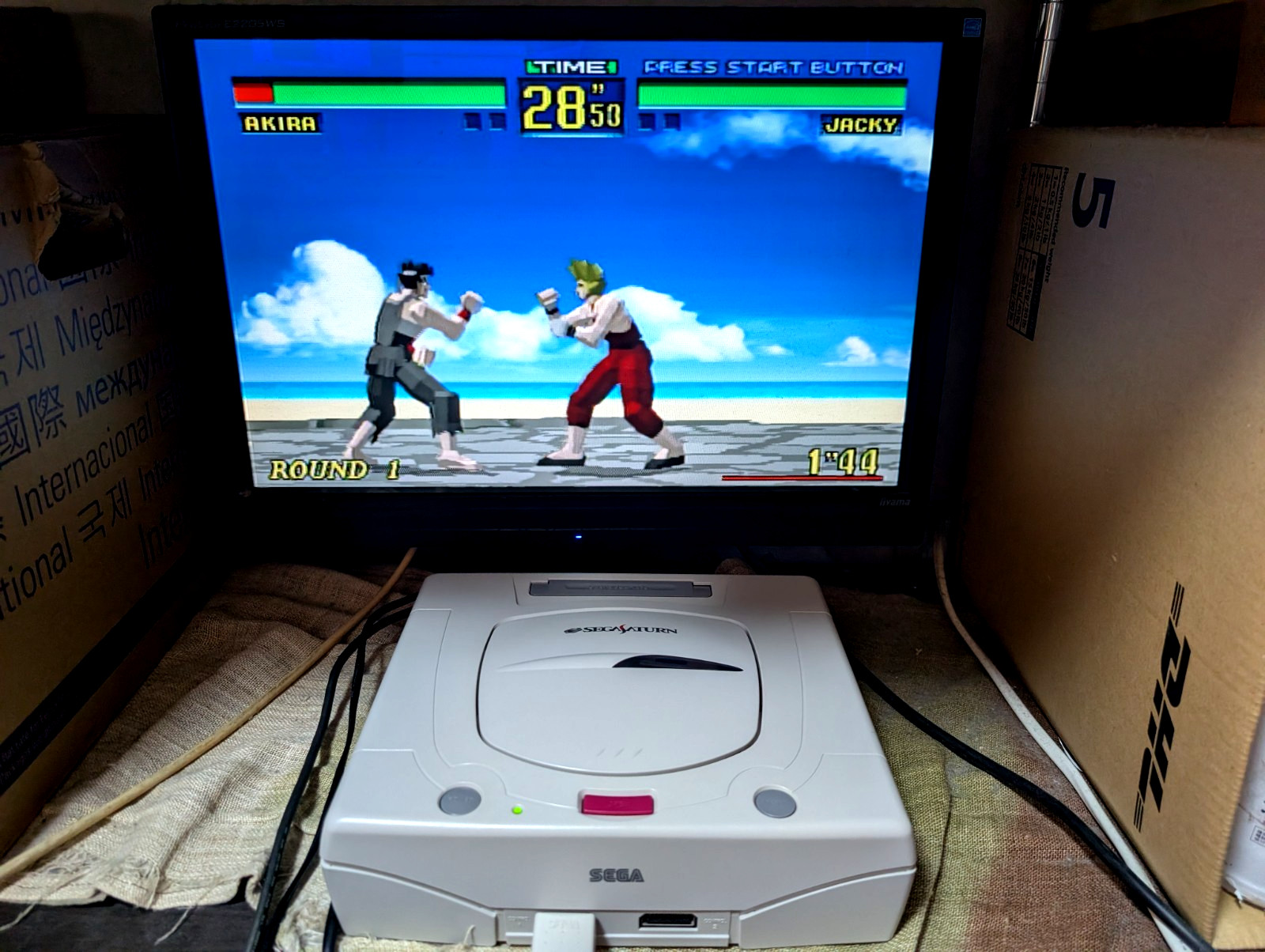 Sega Saturn WHITE Christmas Nights Limited Edition Console HST-0014 Japan Box