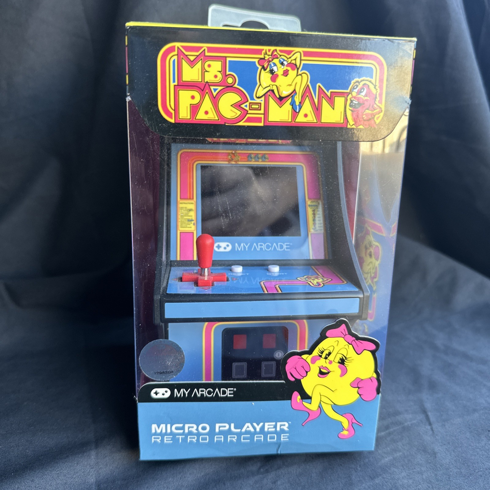 My Arcade Ms.Pac-Man Micro Player – Blue/Pink Opened
