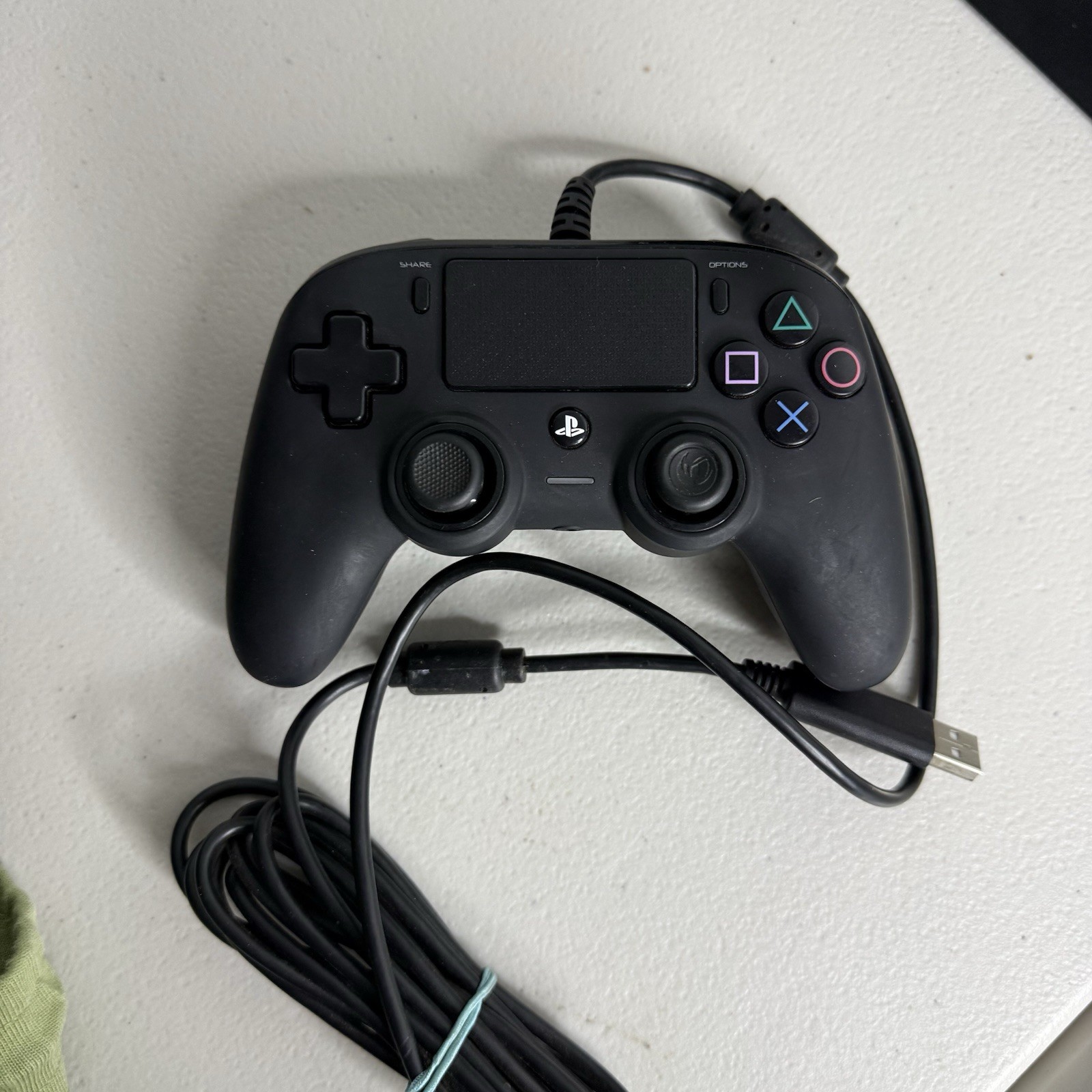 Sony PlayStation 4 PS4 Black Console w/ Nacon Wired Controller