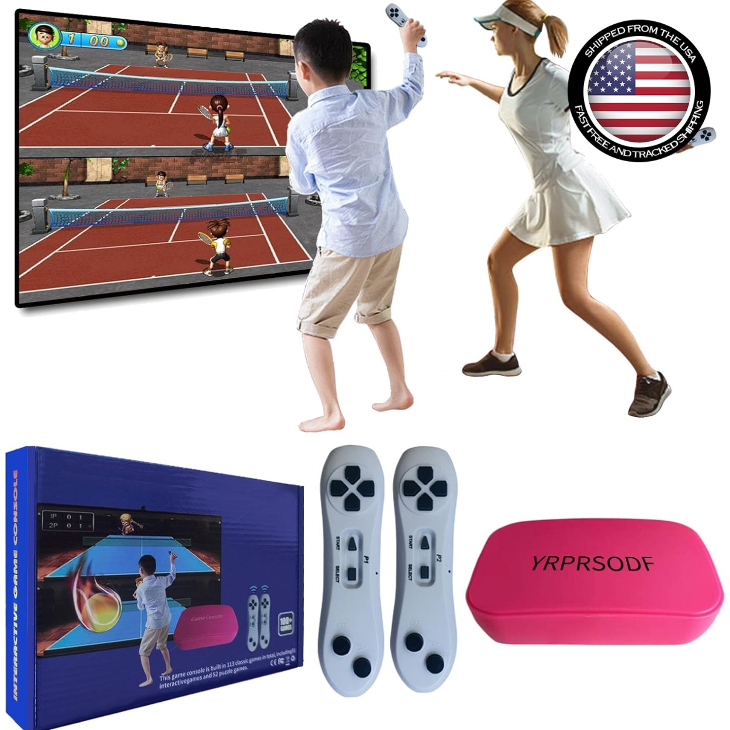 Fun & Interactive Game Console: 100+ Games, HD Output & Somatosensory Control
