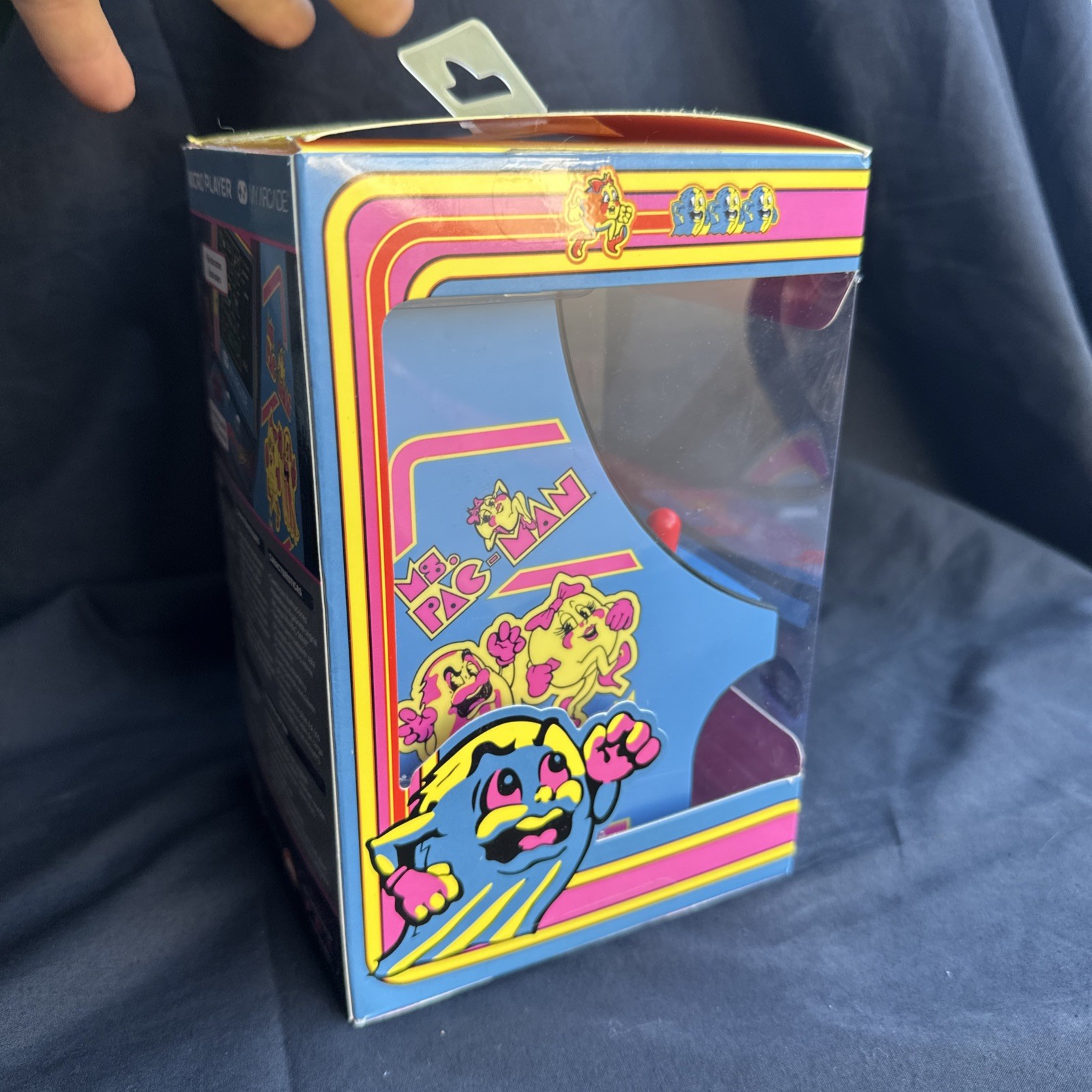 My Arcade Ms.Pac-Man Micro Player – Blue/Pink Opened
