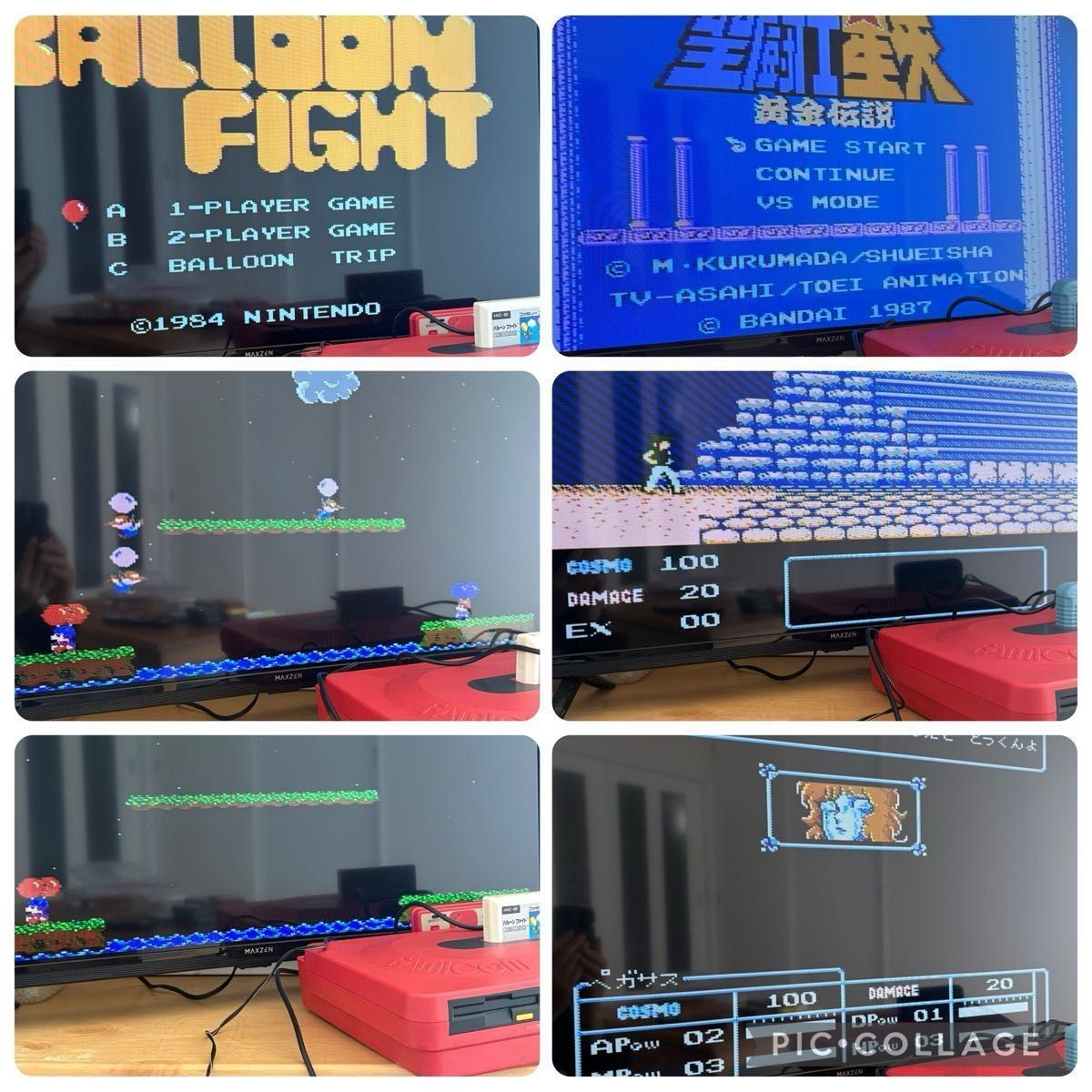 Sharp Twin Famicom AN-500R Red Console Used Tested With 15 Games Japan
