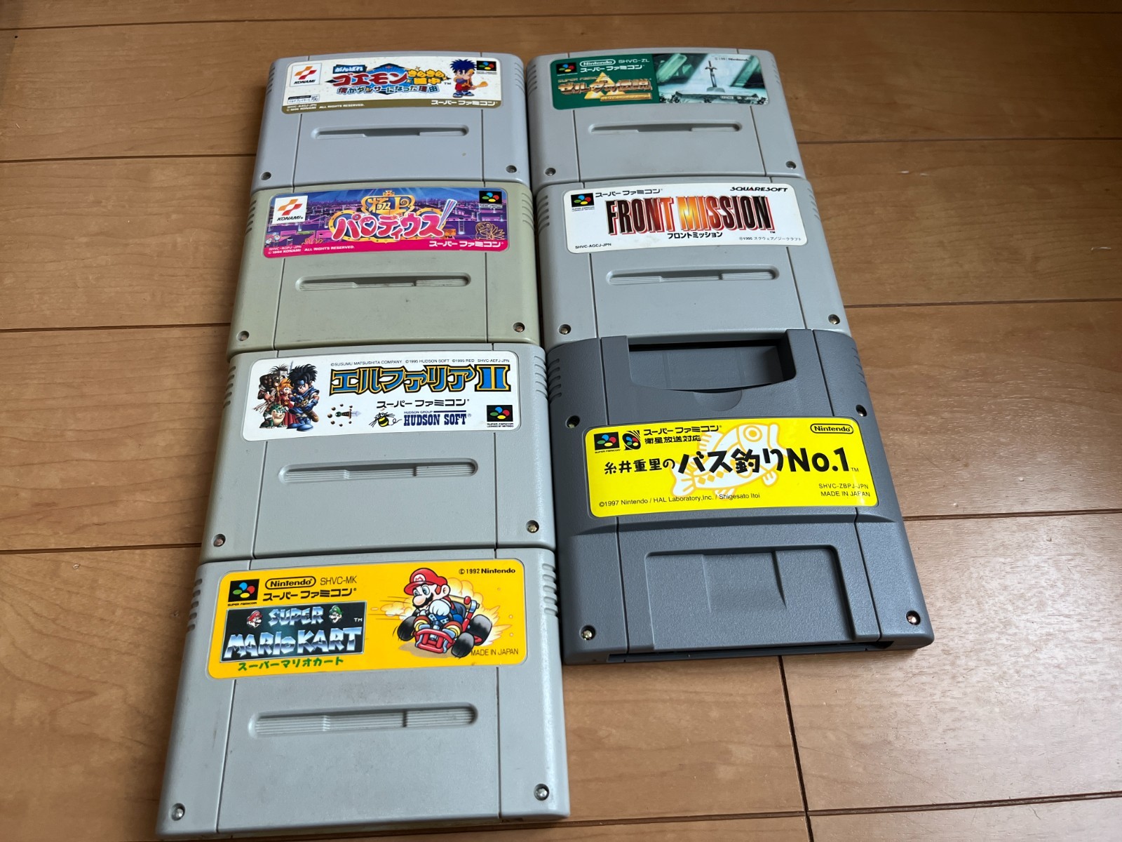 Nintendo Super Famicom Console 1Chip 02 Version & 7 Games Japan SNES 0523