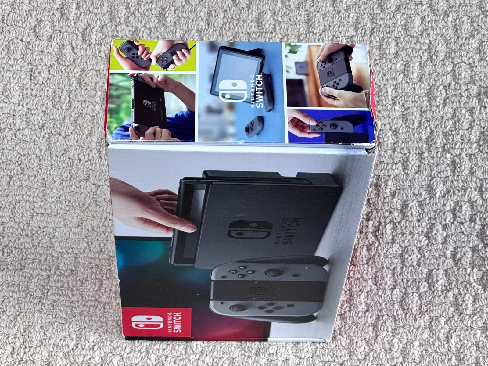 Nintendo Switch Boxed Console w/ Gray Joy-Cons, Dock & Charger – System