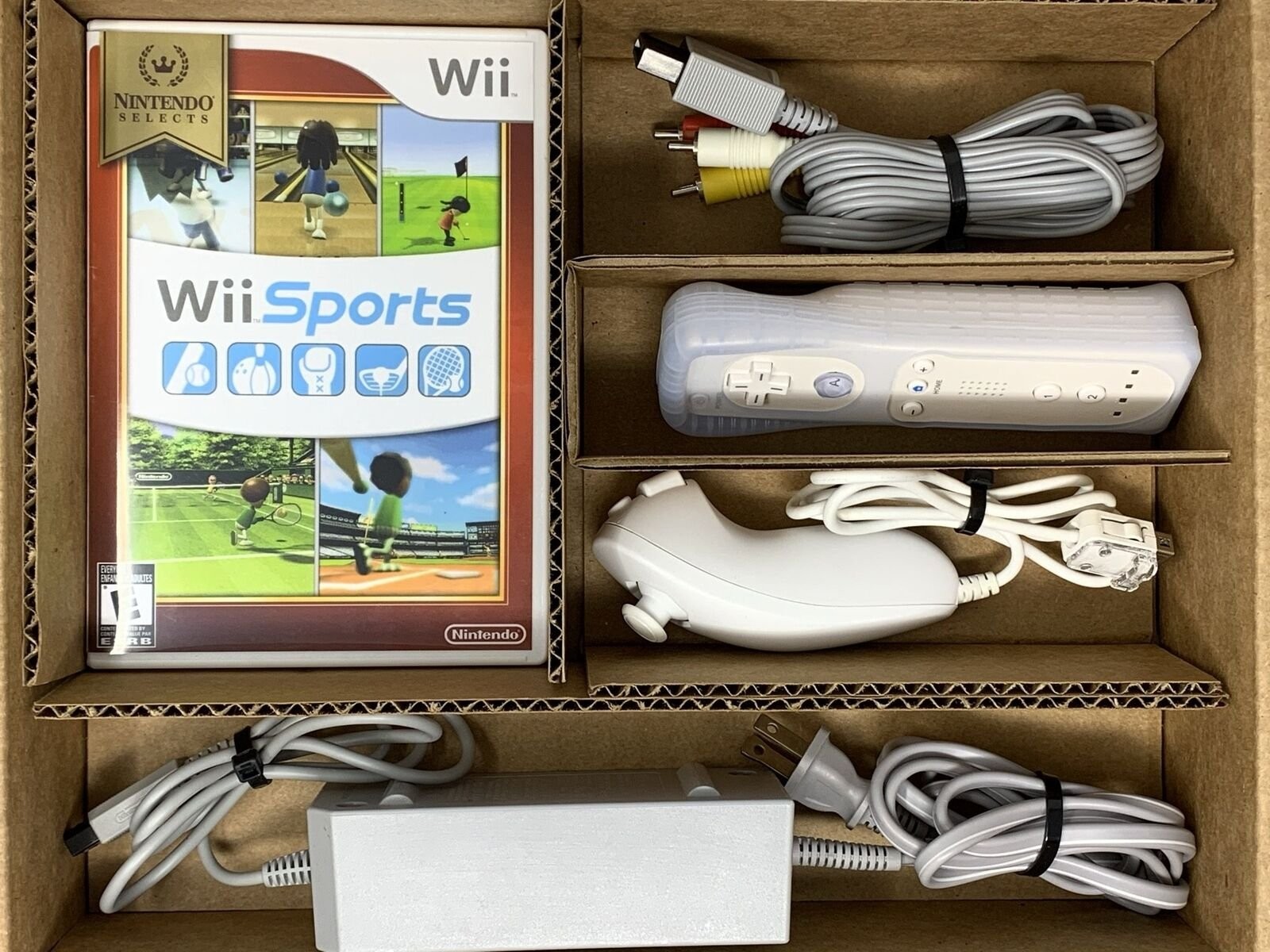 Authentic Wii Console White + Pick Games, Controllers & Cords + US Seller
