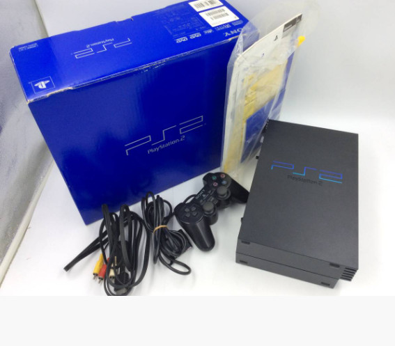 Sony PS2 PlayStation 2 SCPH-15000 Black in working condition W/box 2 memory card