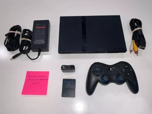 Sony PlayStation 2 SLIM System Console PS2 Complete w/Wireless Controller #7
