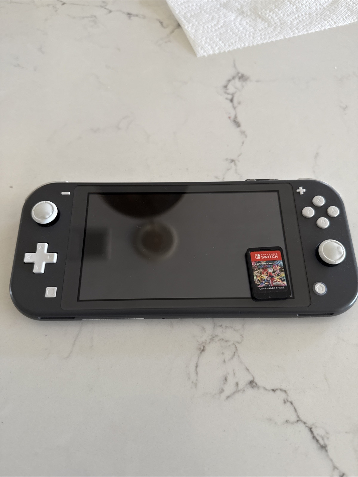 Nintendo Switch Lite Gray System with Zelda Breath Wild Tears Kingdom Mario Kart