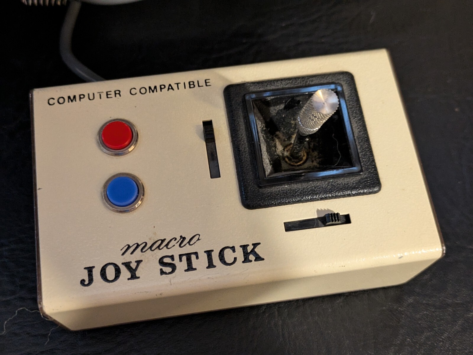 Vintage Macro Joystick Computer Compatible Apple II IIE Vic 20 Hard Wire Taiwan
