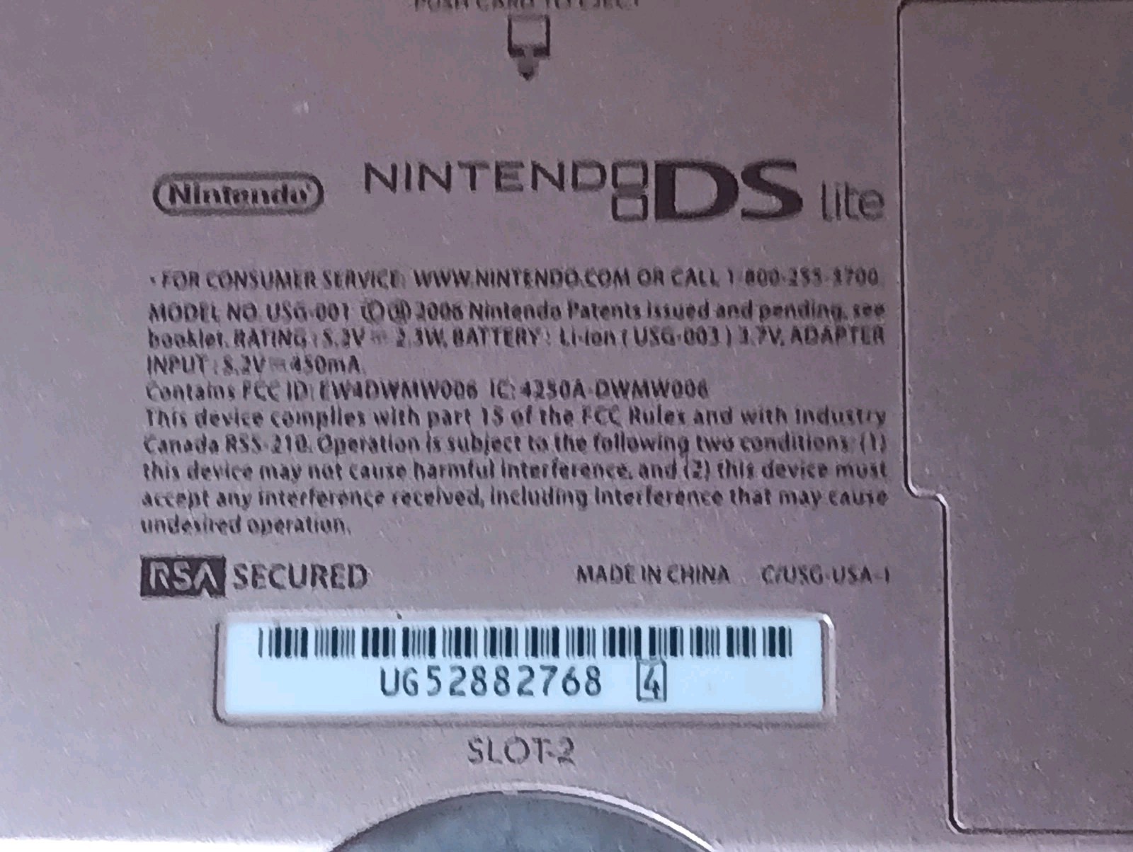 Nintendo DS Lite System Portable Gaming Console – Coral Pink Near Mint Condition