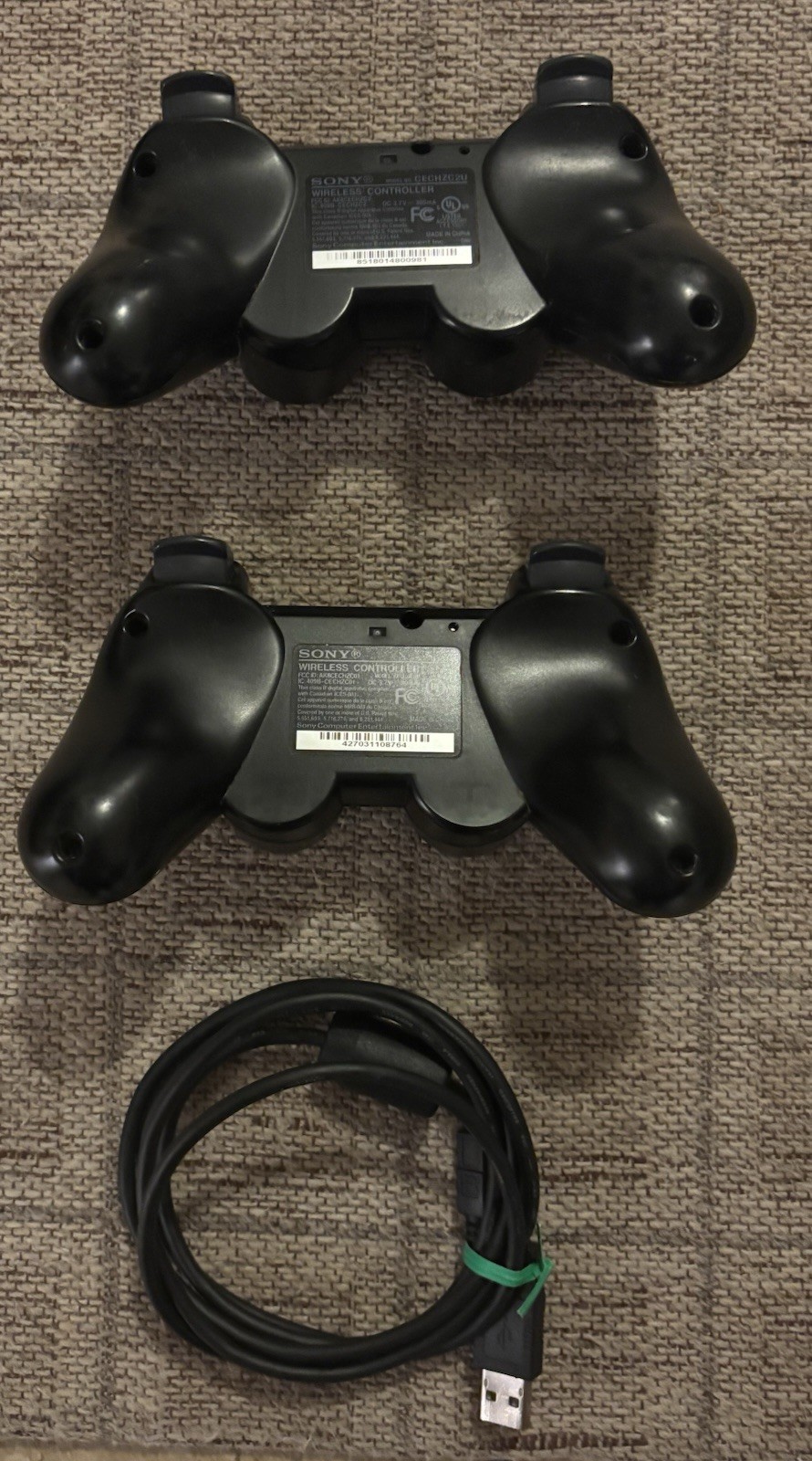 PS3 Fat Console Bundle – 2 Controllers + 13 Games – Tested Working