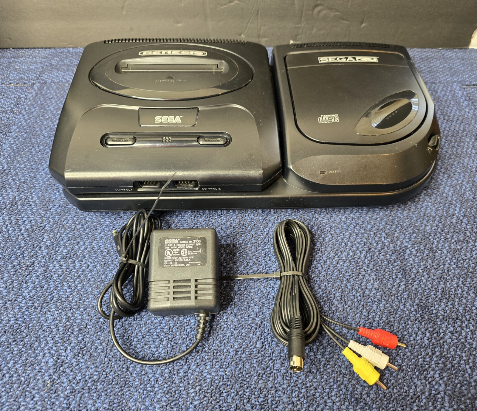 SEGA Genesis Console w/ CD Expansion RARE | READ