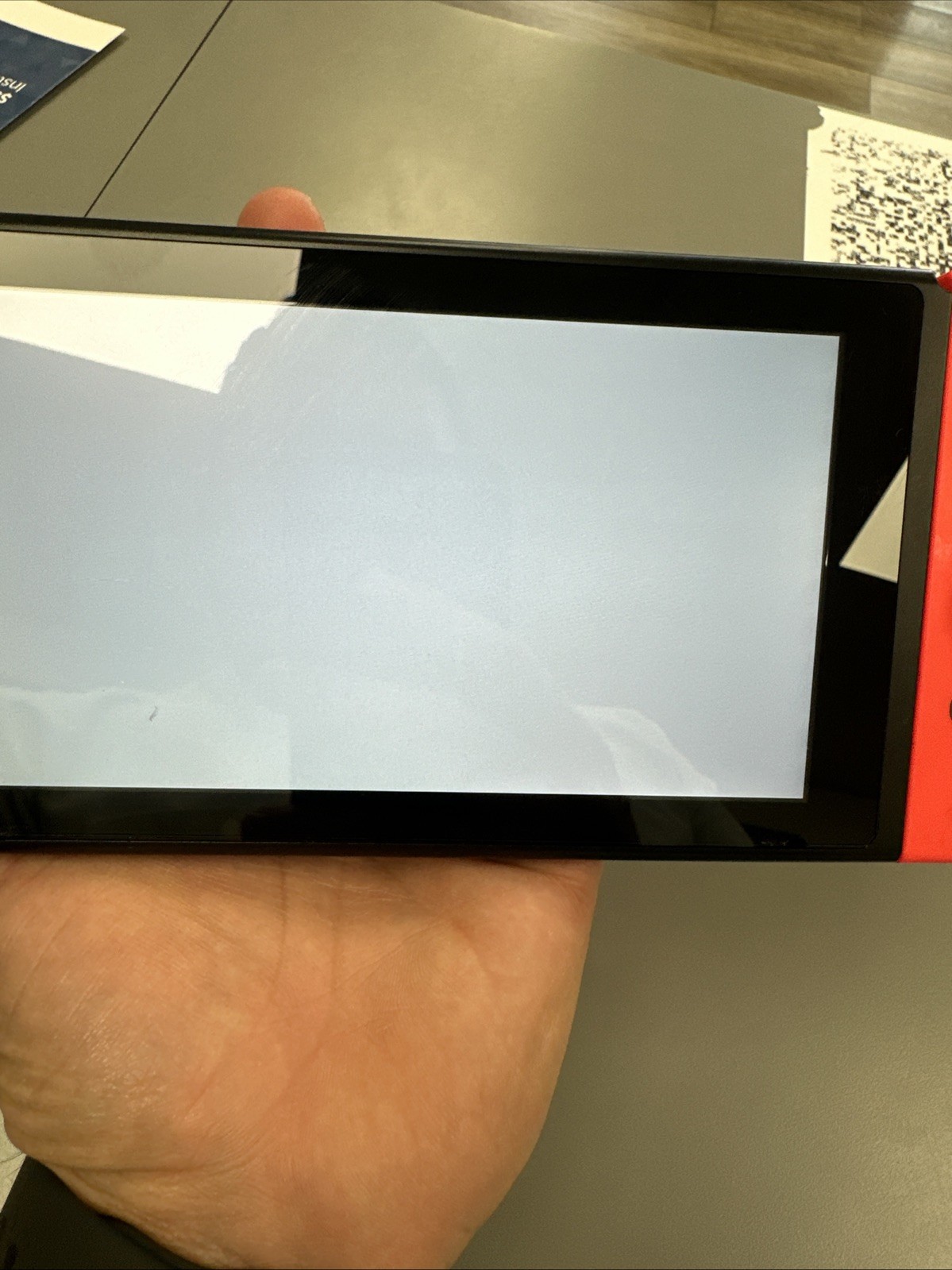 Nintendo Switch, Red/blue Joycons Please Read See photos USED with 64GB SD CARD