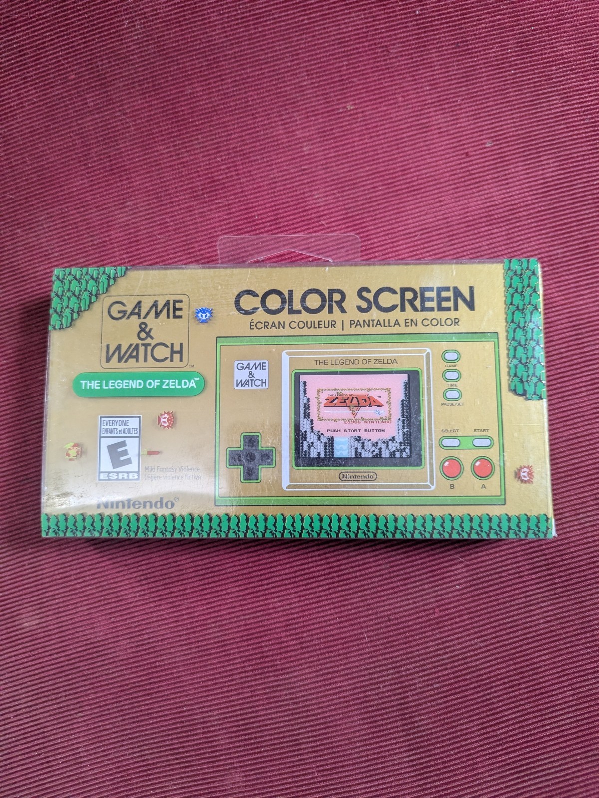 NEW SEALED NES Zelda Handheld Gaming System Game and Watch Legend of Nintendo