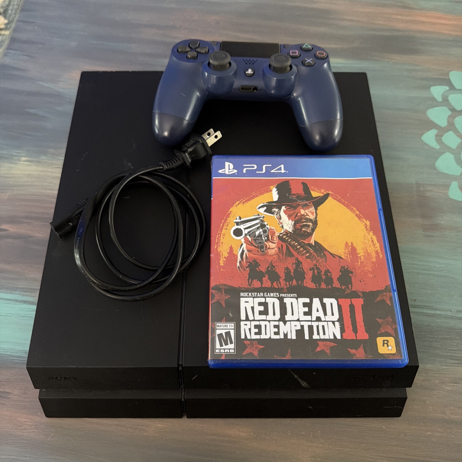 Sony PlayStation PS4 Slim 500GB Console with Controller, Cord, RDR2