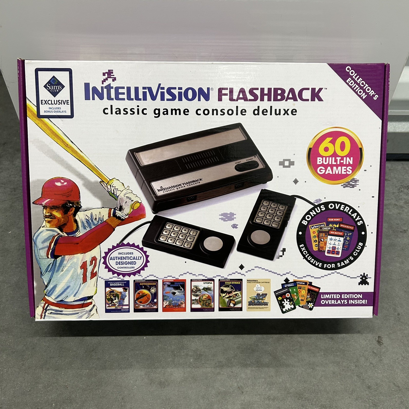 Intellivision Flashback Classic Game Console Deluxe Sams Club Exclusive 60 Games