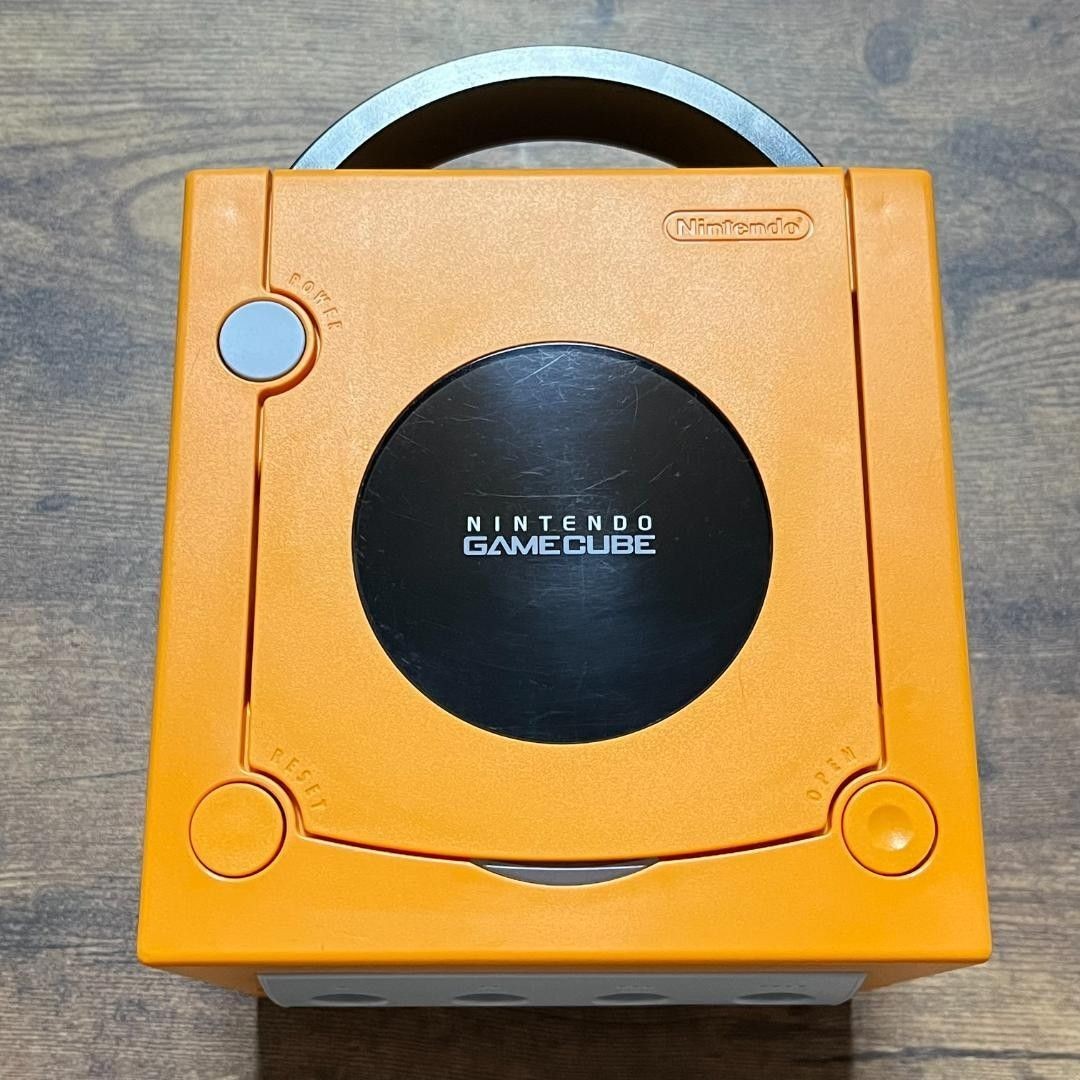Nintendo GameCube Console Orange NTSC-J Japanese Ver w/Game Boy Player Tested