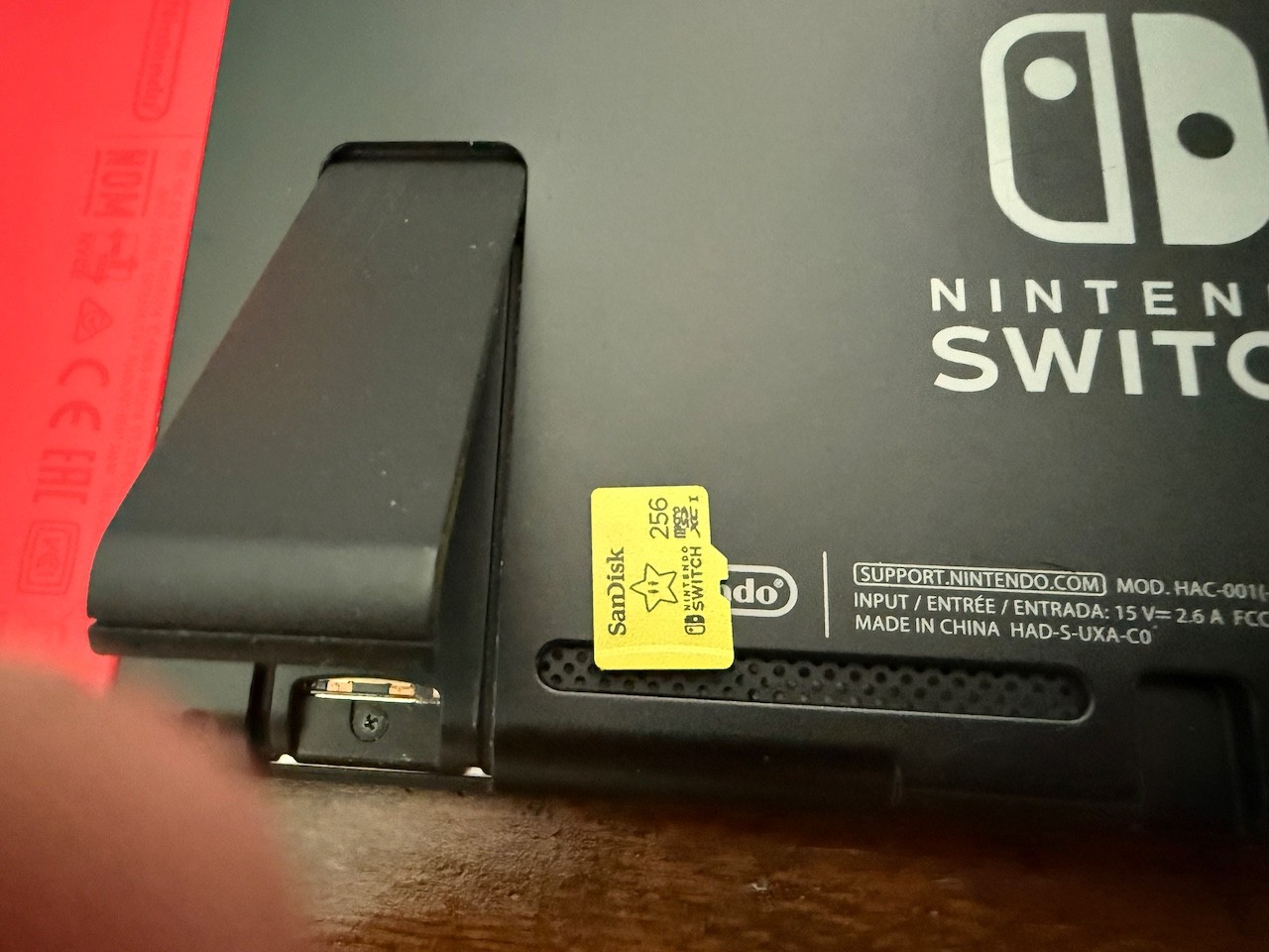 Nintendo Switch Console with Red and Blue Joy-Cons, two docks, 256GB SD Card