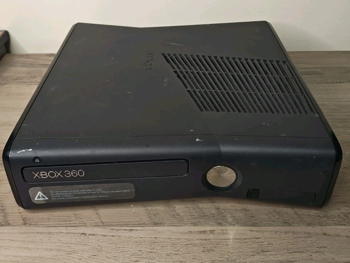 Xbox 360 S Console (Model 1439) Red Ring No Cords or Controller As‑Is