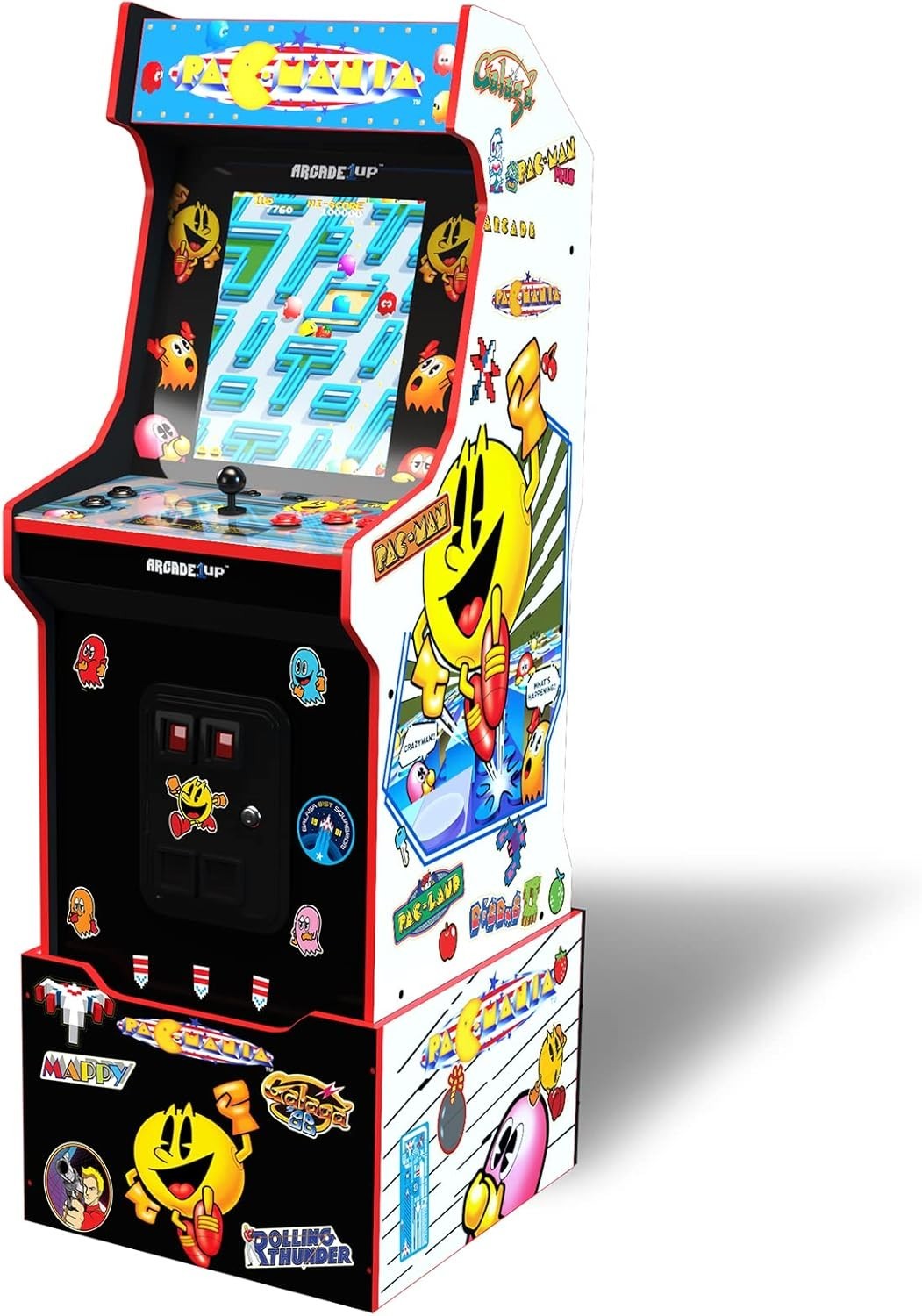 Arcade1Up PAC-MAN Customizable Arcade Cabinet WiFi 14 Games A1U