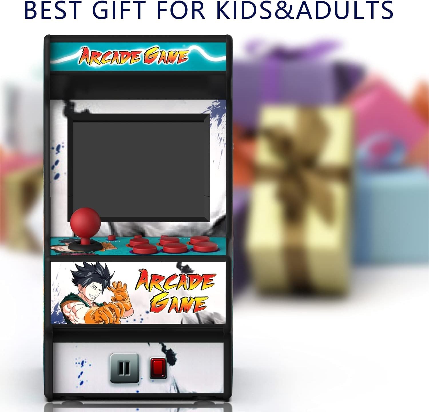 Portable Mini Arcade Game Console – 2.8″ Screen, Rechargeable Battery, 156 Games