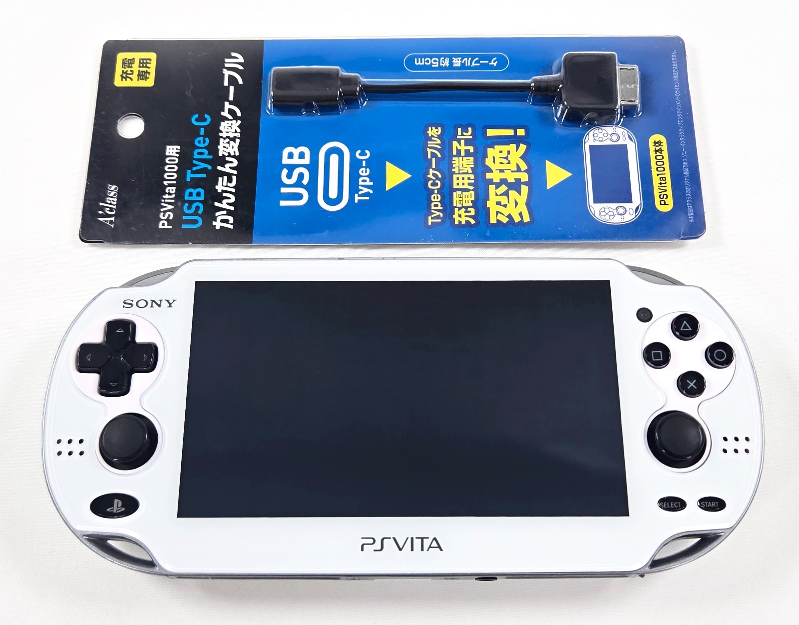 PS VITA WHITE CONSOLE Authentic OLED Playstation PCH-1001 NTSC Tested