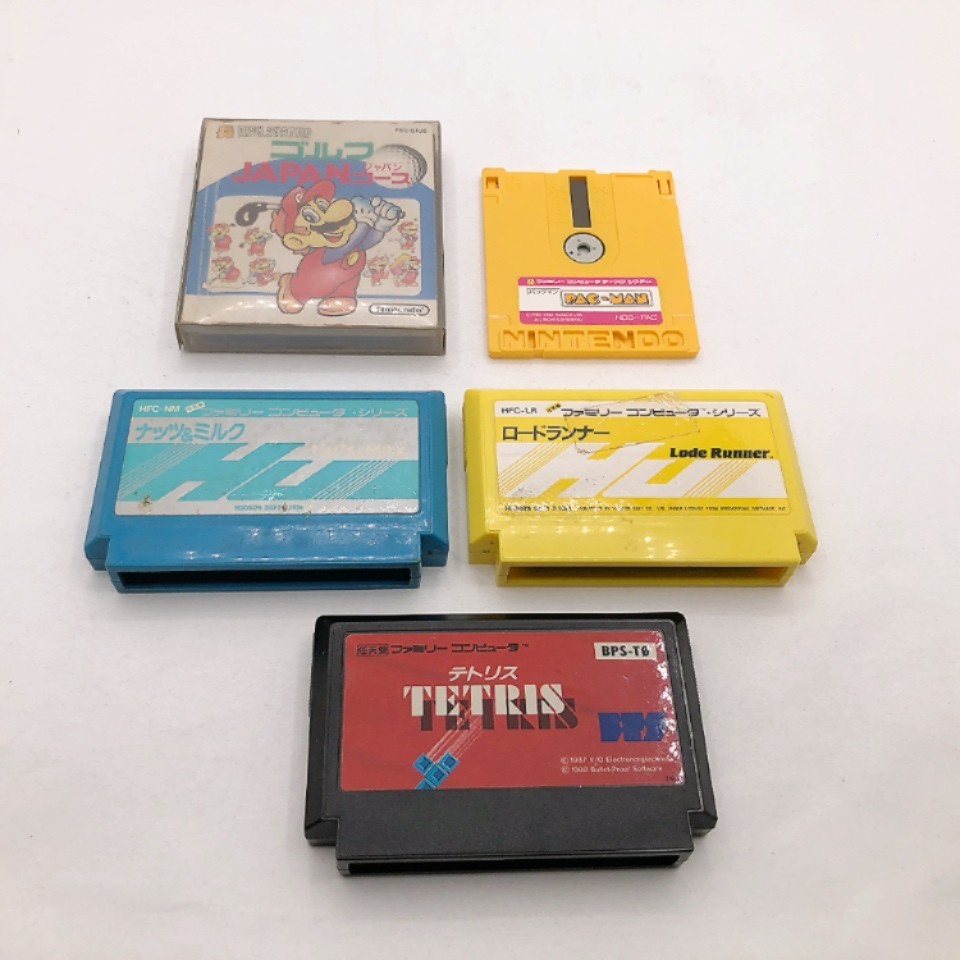 Nintendo Famicom Console Disk System Adapter set New Belt Made in Japan Tested