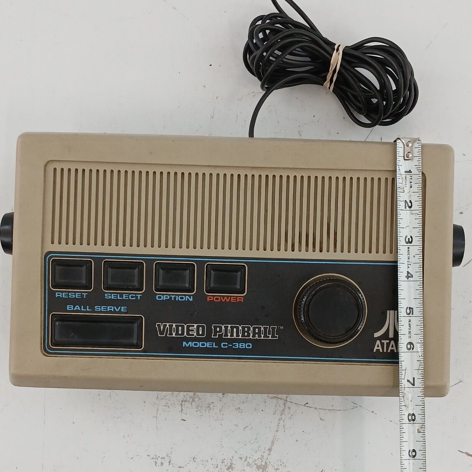 Atari Video Pinball Console Model C-380 w/out Power Cable – Not Tested