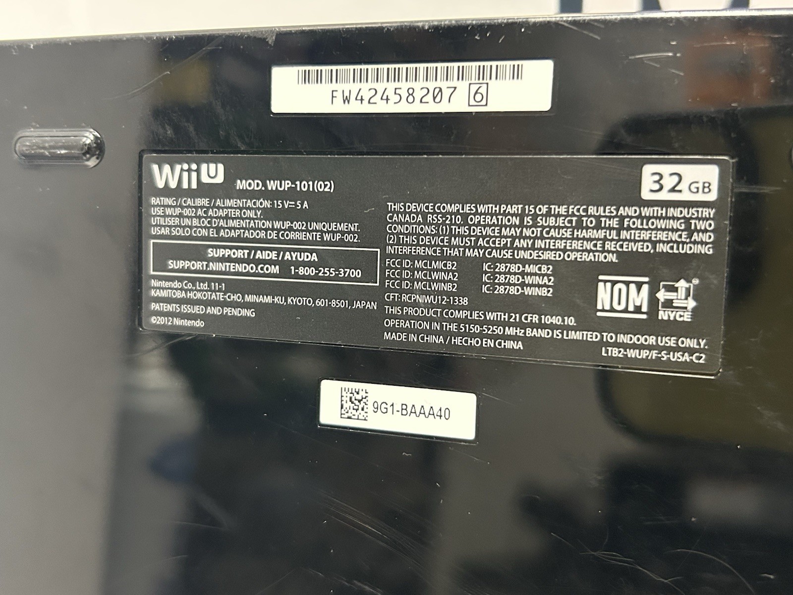 Nintendo Wii U 32GB Black Console Plus 4 Games – Working – Same Day Shipping
