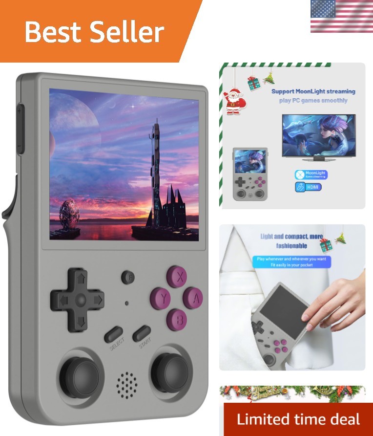 Retro Handheld Game Linux System RG3566 3.5 inch IPS Screen,RG353VS with 64G …