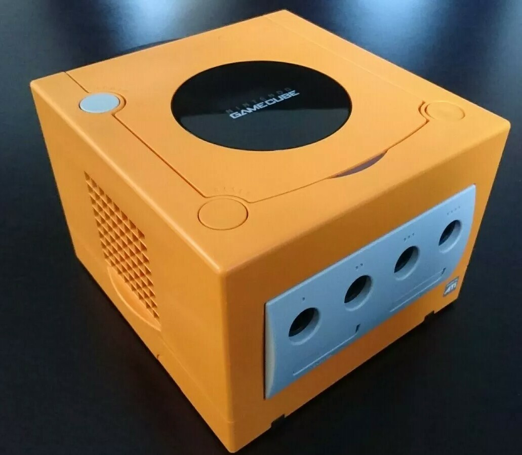 Nintendo GameCube Spice Orange Gamecube Region Switch mod. US Seller.