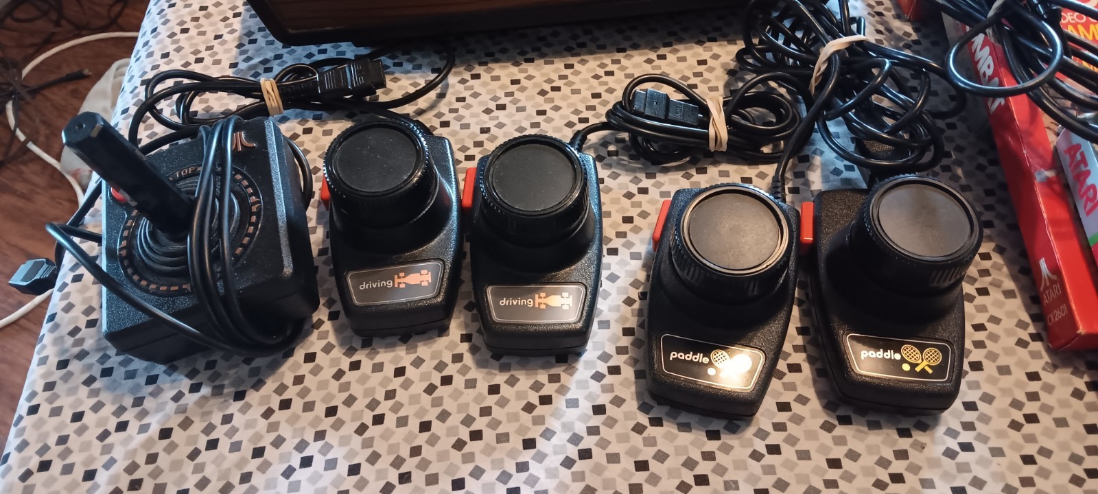 ATARI CX-2600 CONSOLE WITH GAMES AND ACCESSORIES