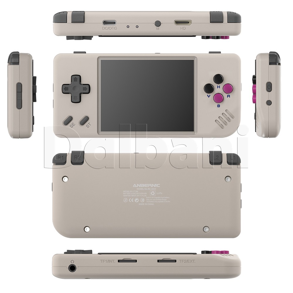 RG28XX Gray Anbernic Retro Handheld Game Console 2.83 Inch IPS Screen 64G