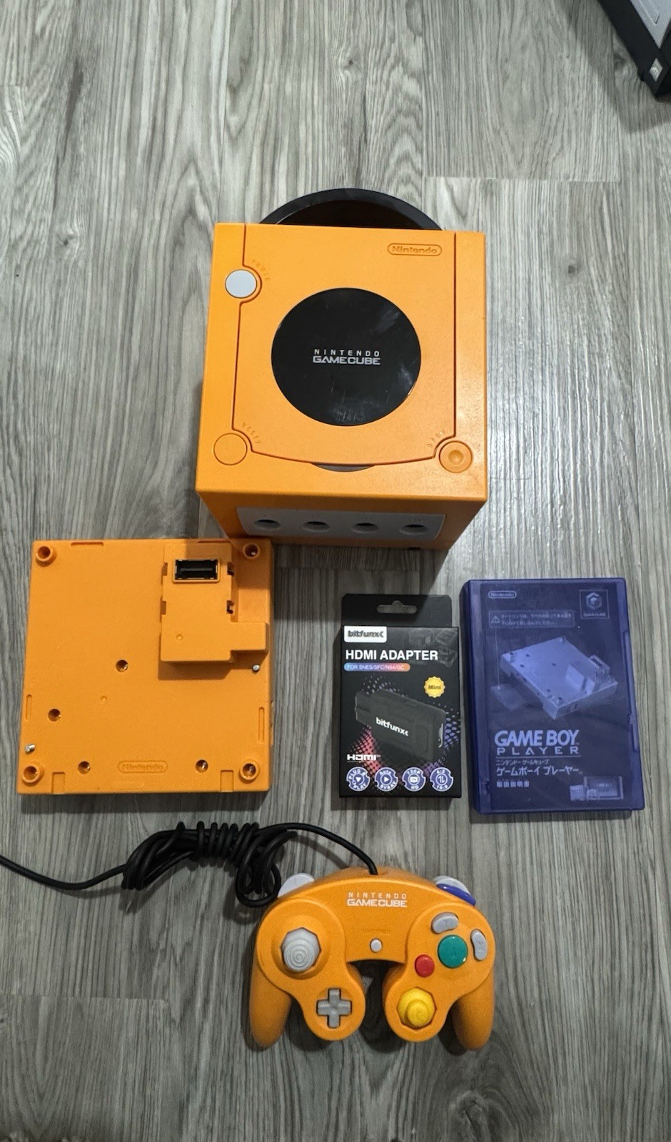 Nintendo GameCube Orange Gameboy player enjoy plus pack REGION FREE