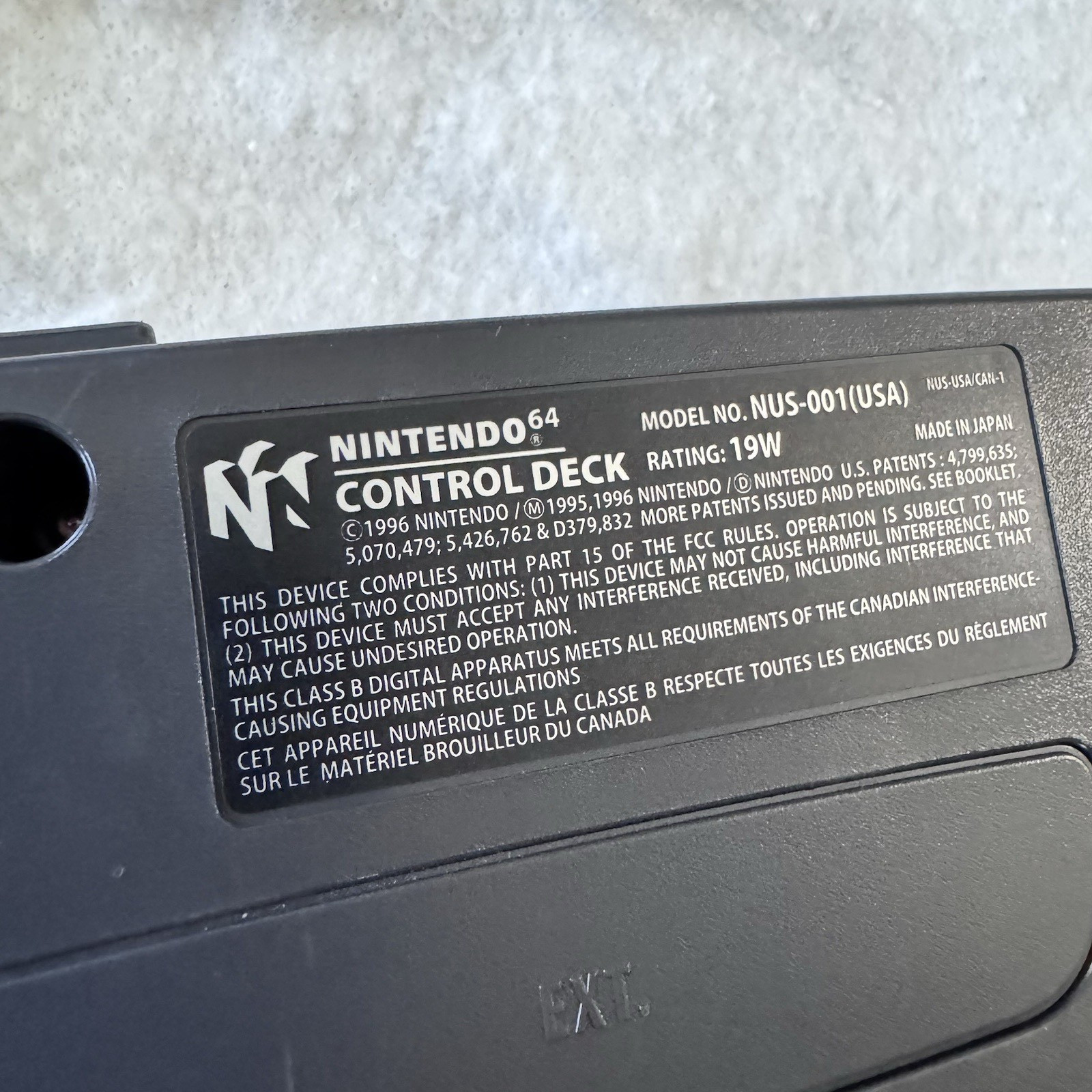 Nintendo 64 N64 Video Game Console With Cords Mad Catz Controller Works