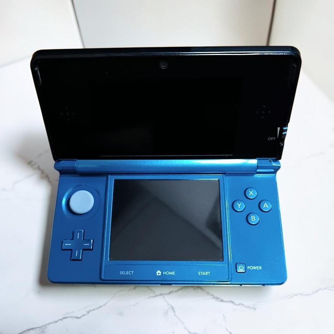 Nintendo 3DS Aqua Blue Handheld Console Tested Working Good From Japan