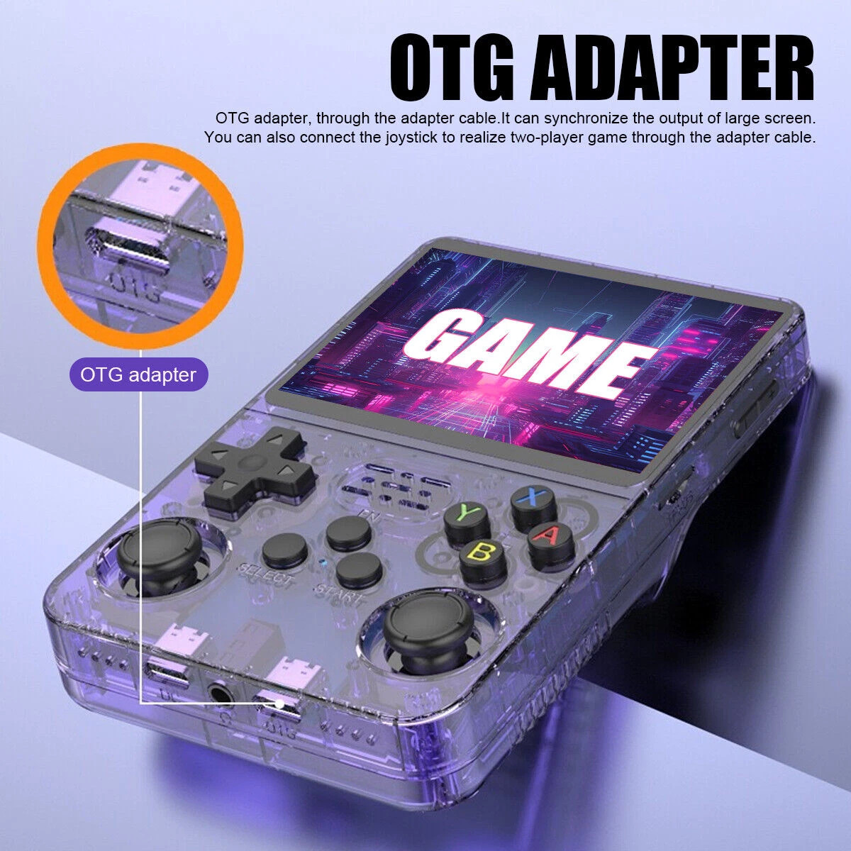 R36S R40S PRO Handheld Console 3.5 Inch IPS Screen Open Source Linux Portable