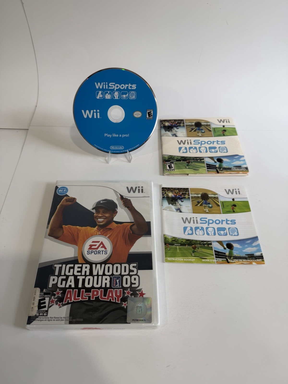 Nintendo Wii Original Box Bundle Tested Working Wii Sports MotionPlus 2 Remotes
