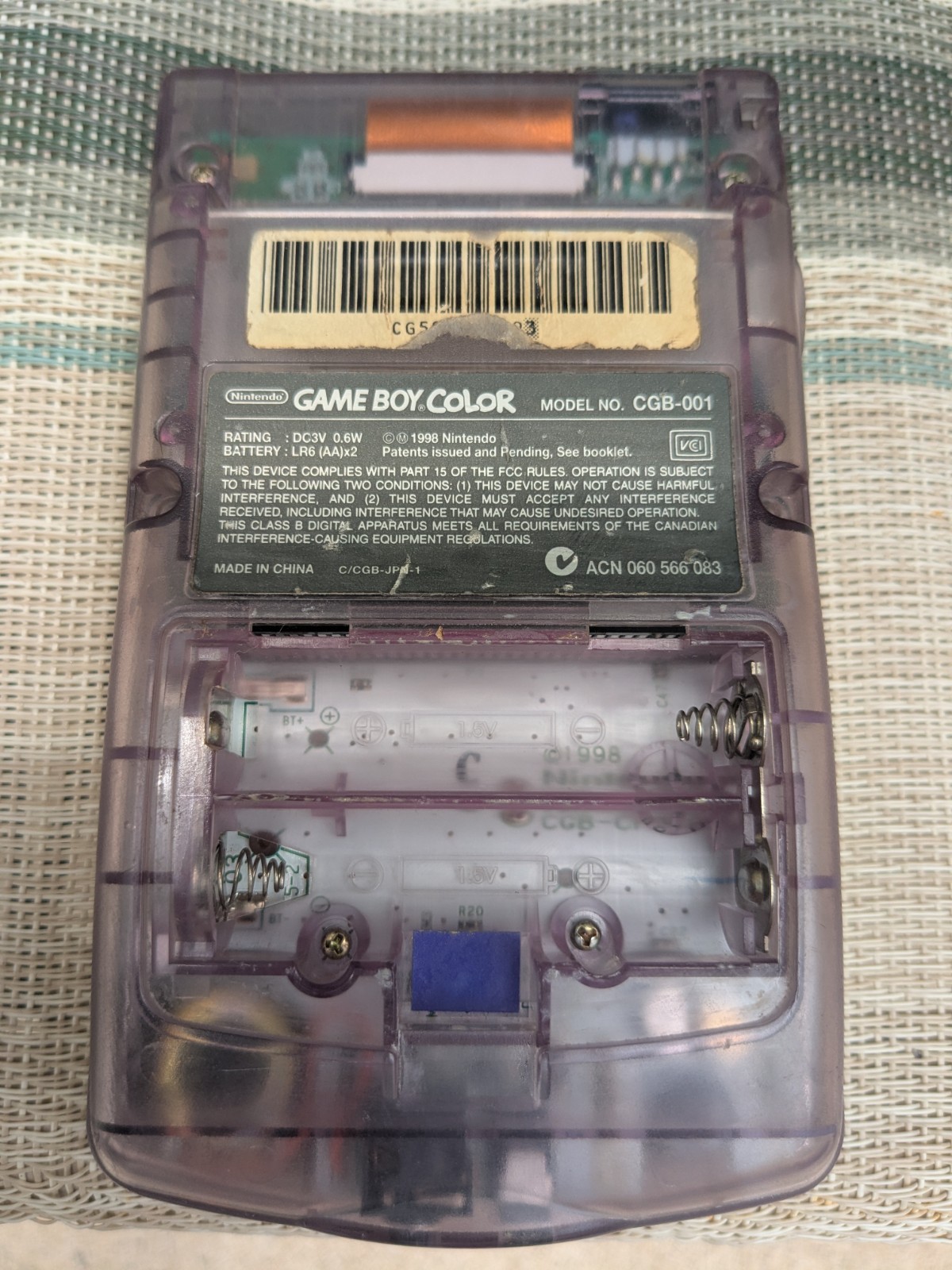Nintendo Game Boy Color Handheld System – Atomic Purple