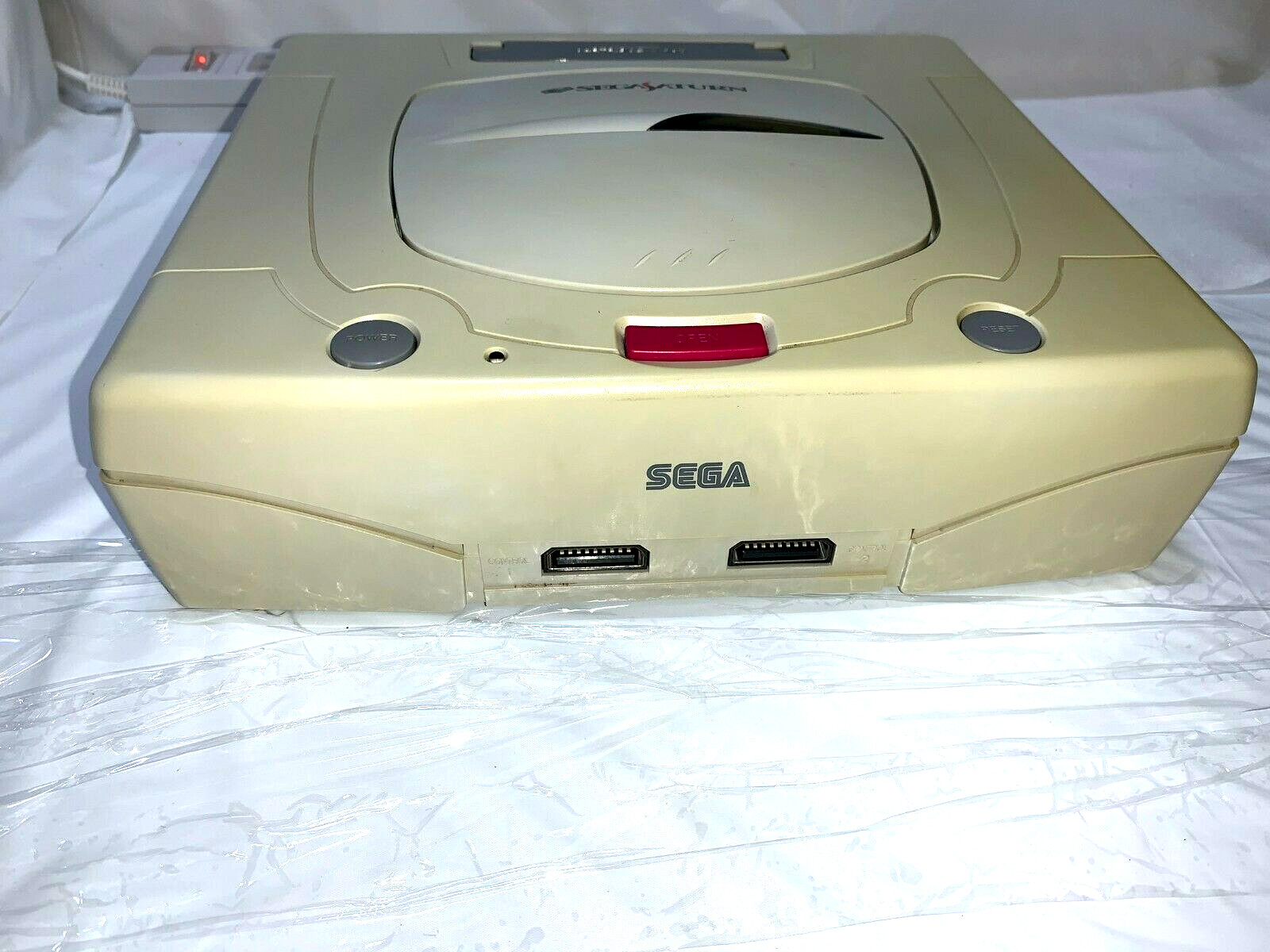 Sega Saturn WHITE Console Tested System HST-3220 JAPAN “NTSC-J” clean up inside