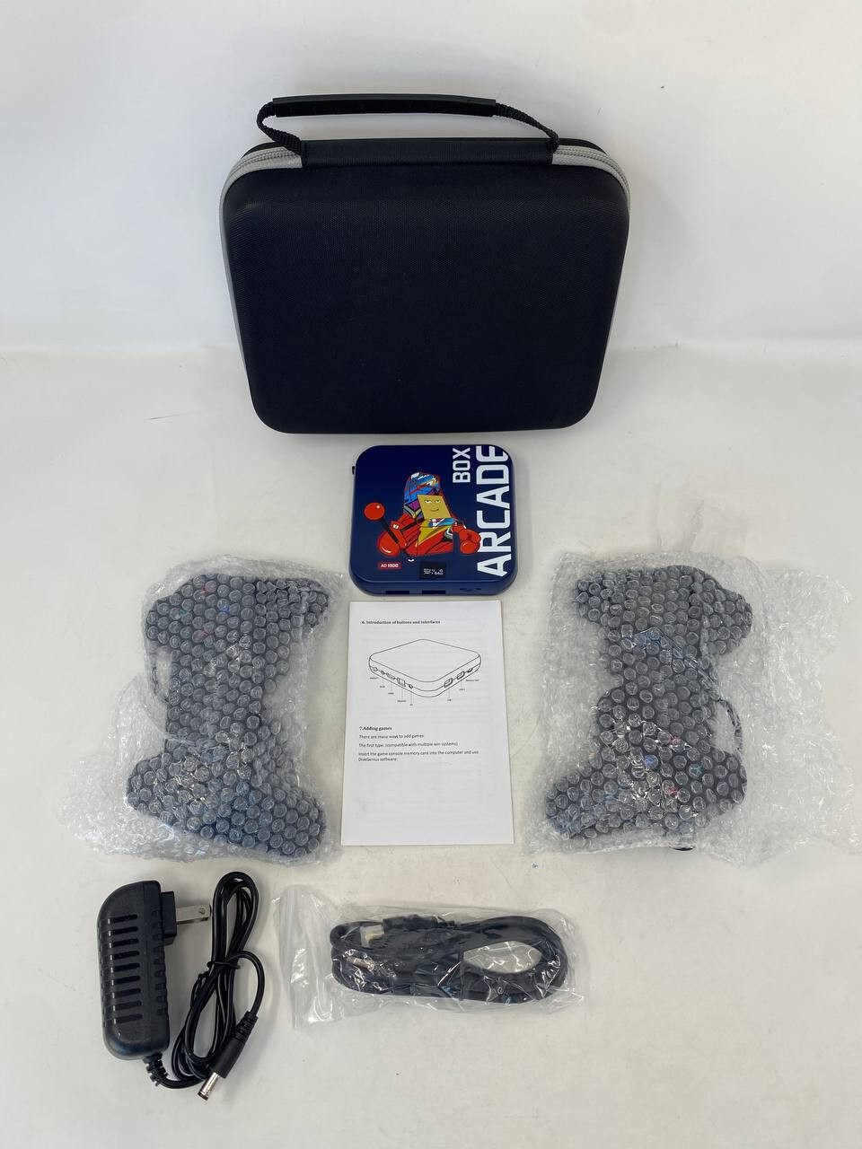 Super Arcade Box – Retro Video Game Console Wired Controllers Games Fun Case