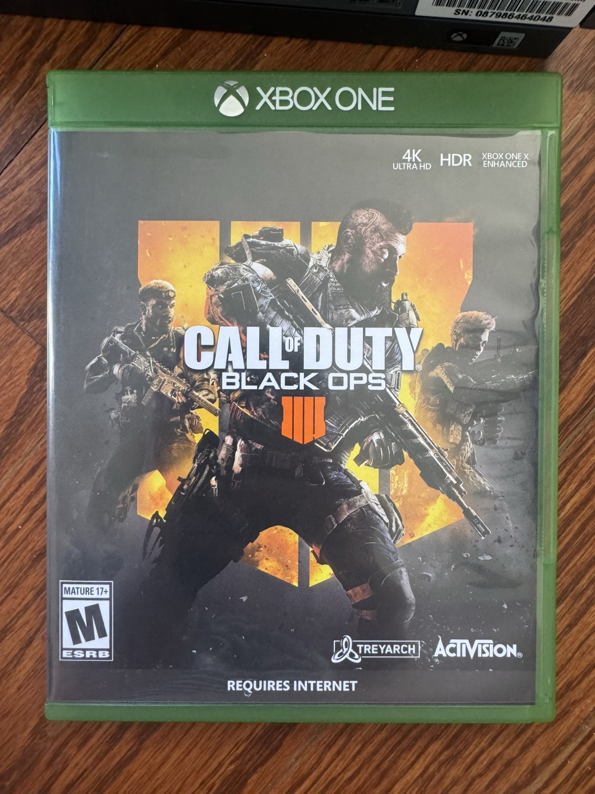 Microsoft Xbox One S 1681 Black 500GB 4K UHD HDR Console w/ Controller + COD BO4