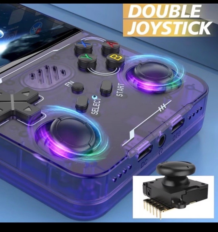 Hand held Retro Game Console Model R36S purple 20,000 built in games SEALED