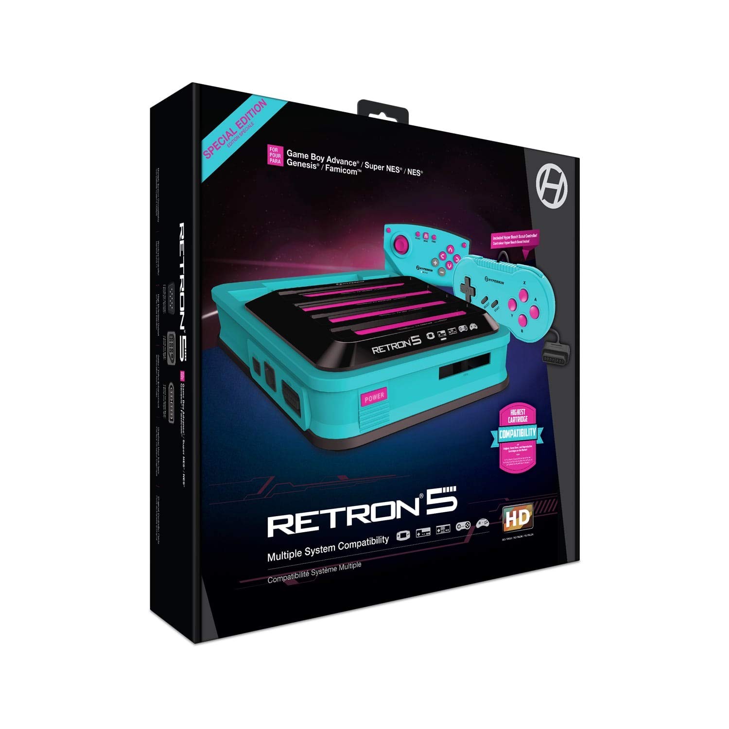 HDMI Gaming Console Hyperkin RetroN 5 Turquoise