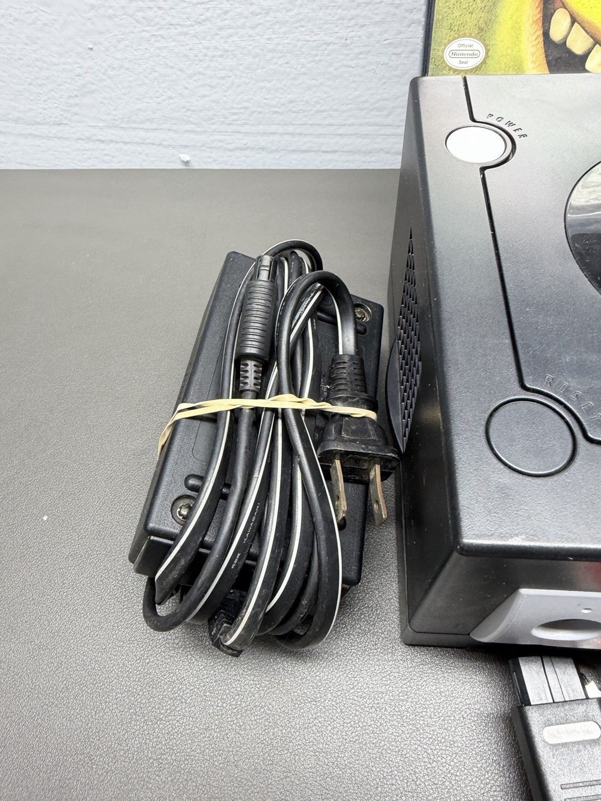 Nintendo GameCube Console DOL-101 (USA) Black- W/Cables &1 Controller TEST WORK