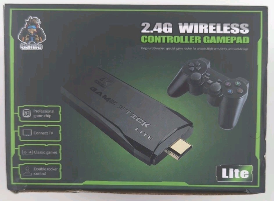 4K HD Video Game Stick Lite M8 Console 64GB with 20000 Retro Games
