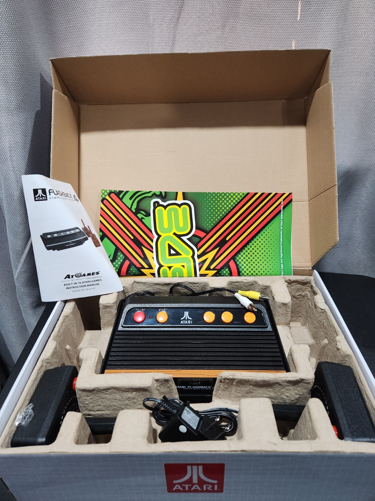Atari Flashback 4 Classic Game Console Special Edition 76 Games In Box Tested