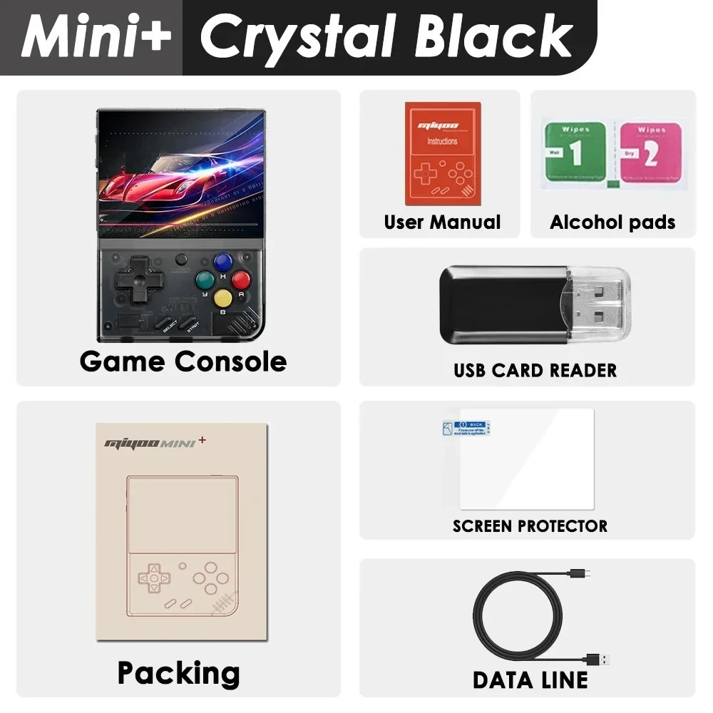 Miyoo Mini Plus 64GB Handheld Emulation Gaming Console – NEW, SHIPS FROM USA