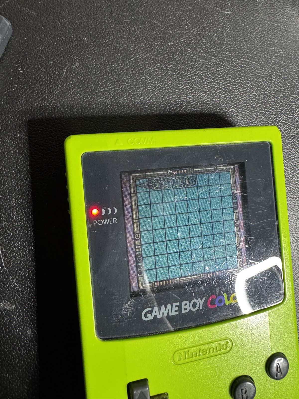 Nintendo Game Boy Color Kiwi Green W/ 3 Games Tested Works
