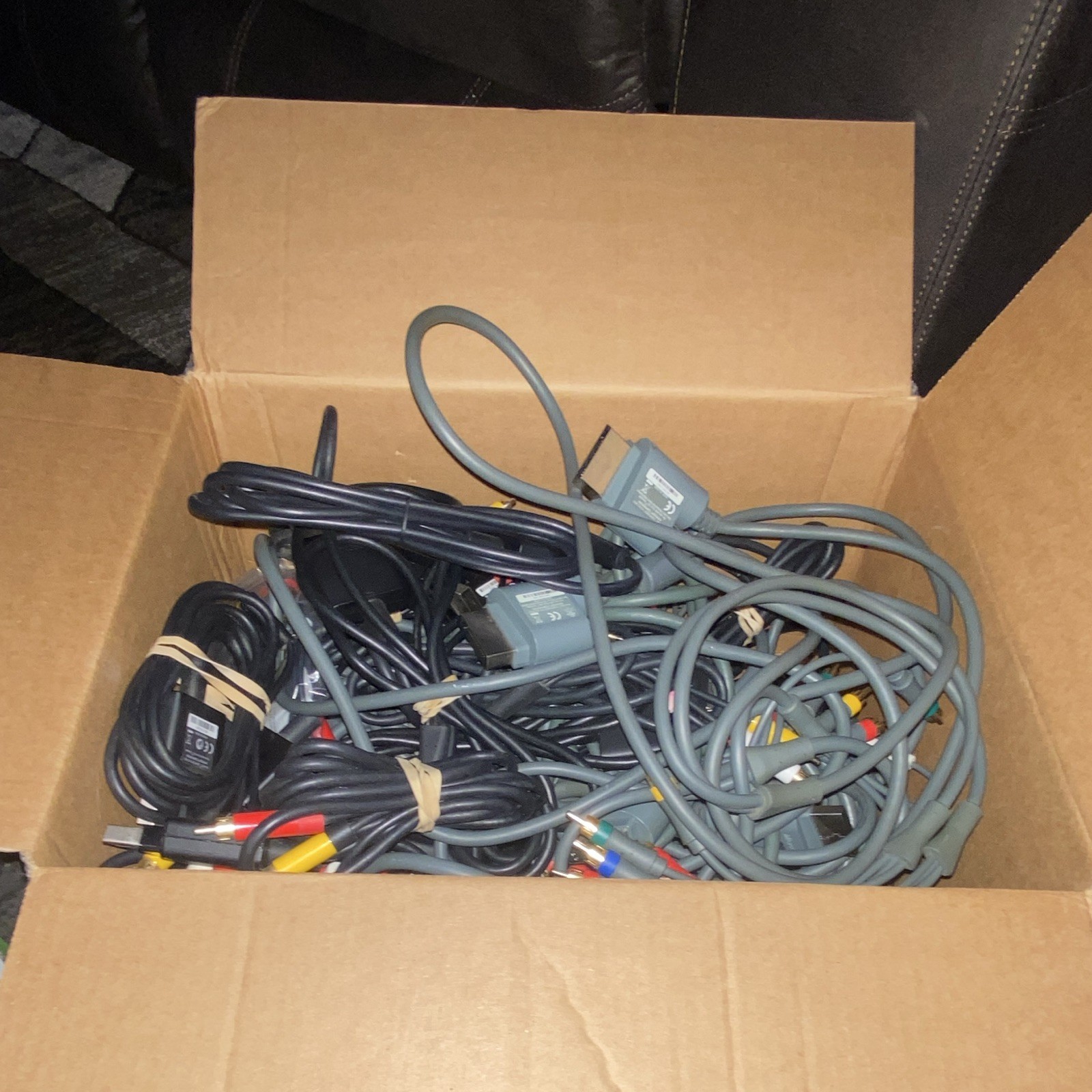 Xbox 360 AV Cables (Lot of 30) (20 black, 10 grey)